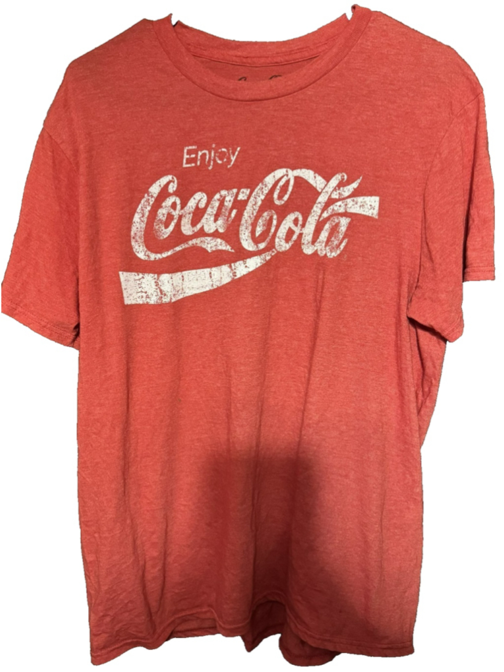 Coca Cola Classic Logo Men's Size L Red T-Shirt Coke